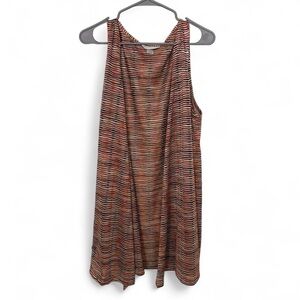 Striped Sleeveless Womens Cardigan Top